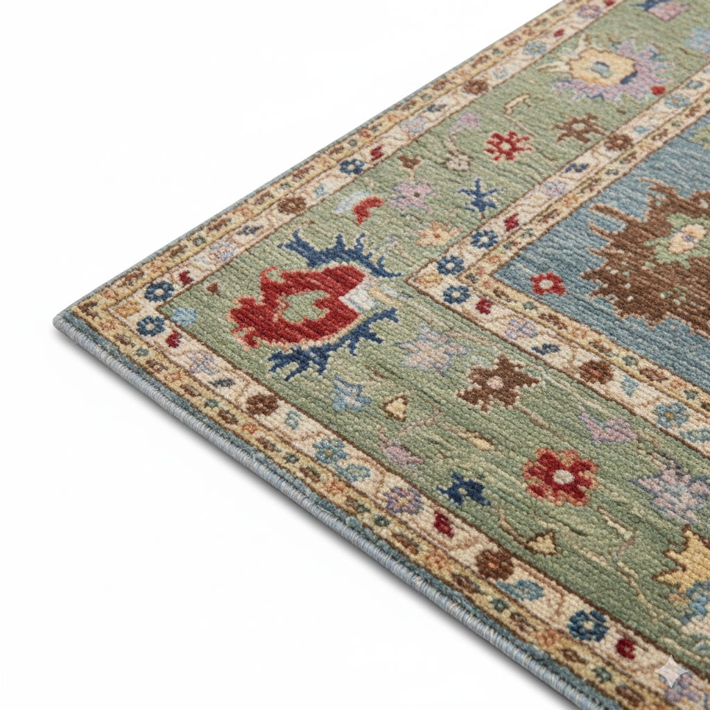 ELARONA - Hand Knotted Oushak Carpet